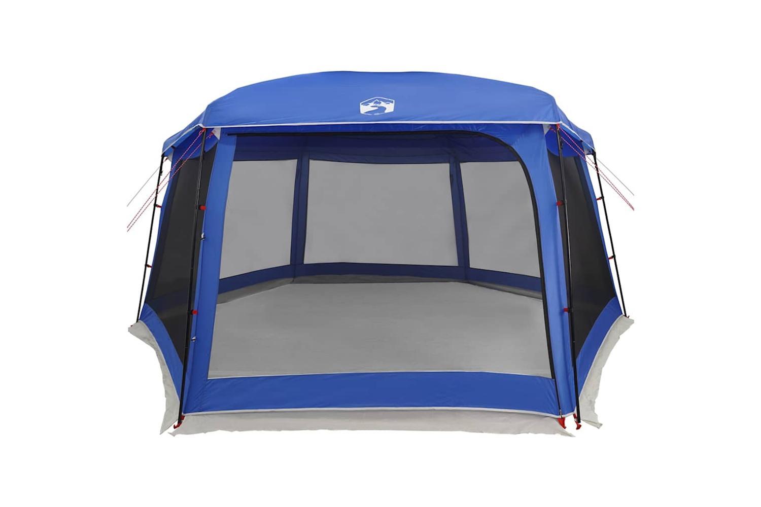 Vidaxl Pool Tent With Removable Fly & Mesh Walls Azure Blue 670x590 Cm-5