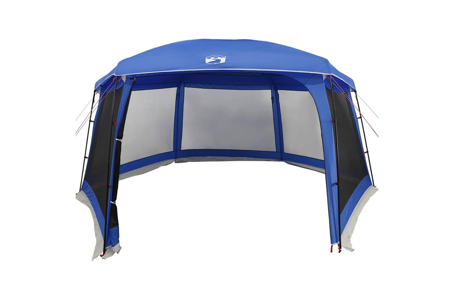 Vidaxl Pool Tent With Removable Fly & Mesh Walls Azure Blue 670x590 Cm-6
