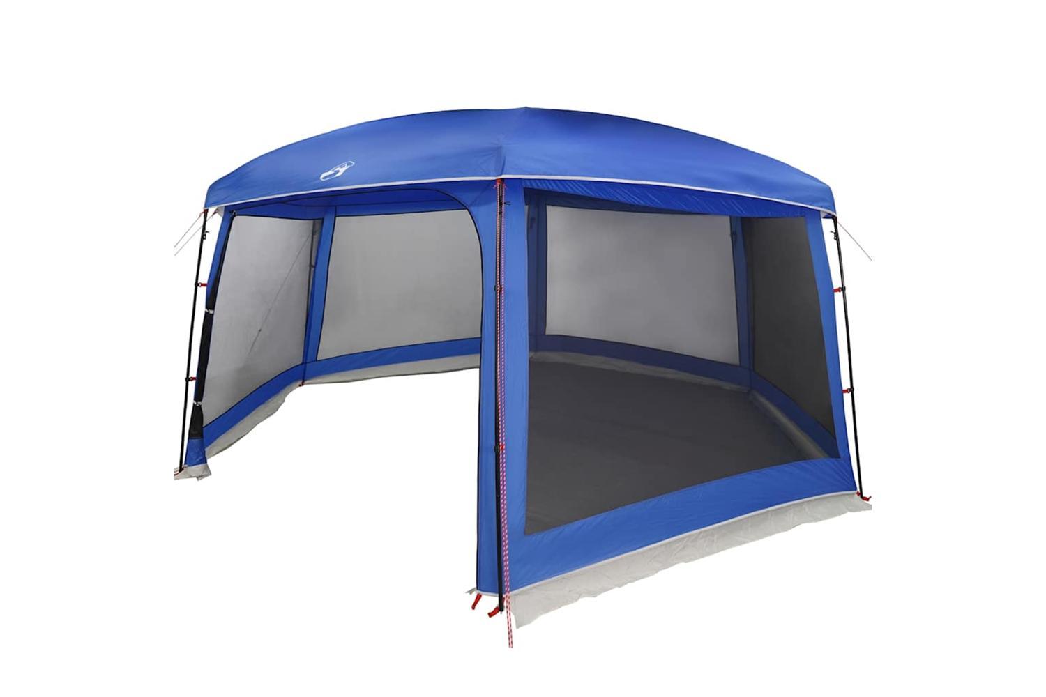 Vidaxl Pool Tent With Removable Fly & Mesh Walls Azure Blue 670x590 Cm-7