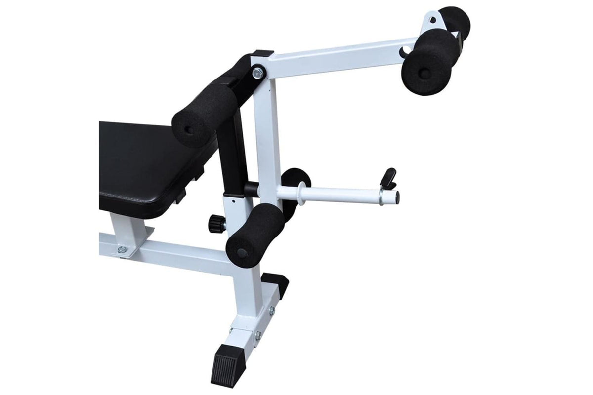 Vidaxl Weight Bench With Weight Rack, Barbell And Dumbbell Set 30.5kg-6