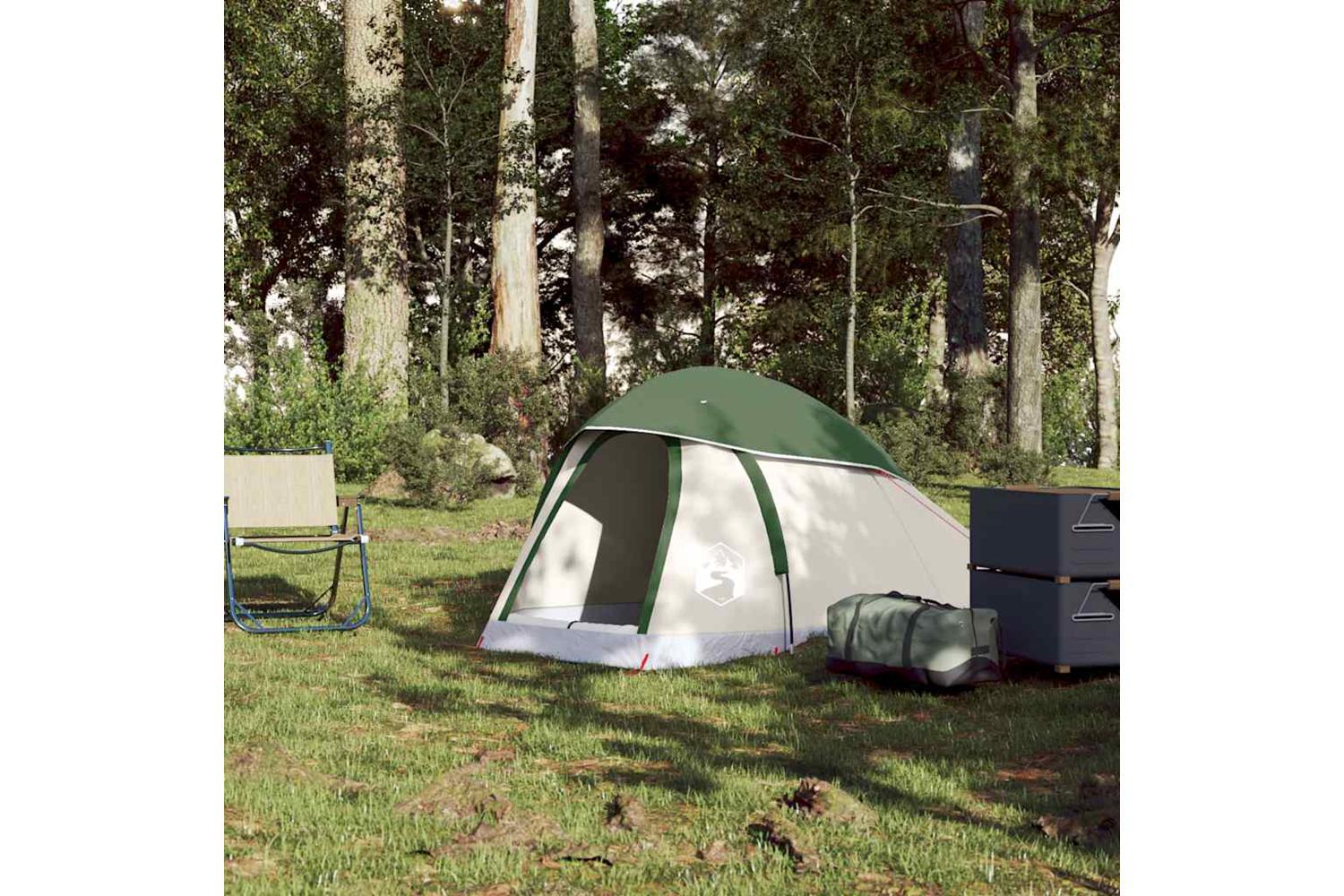 Vidaxl Camping Tent Dome 1-person Green Waterproof-3