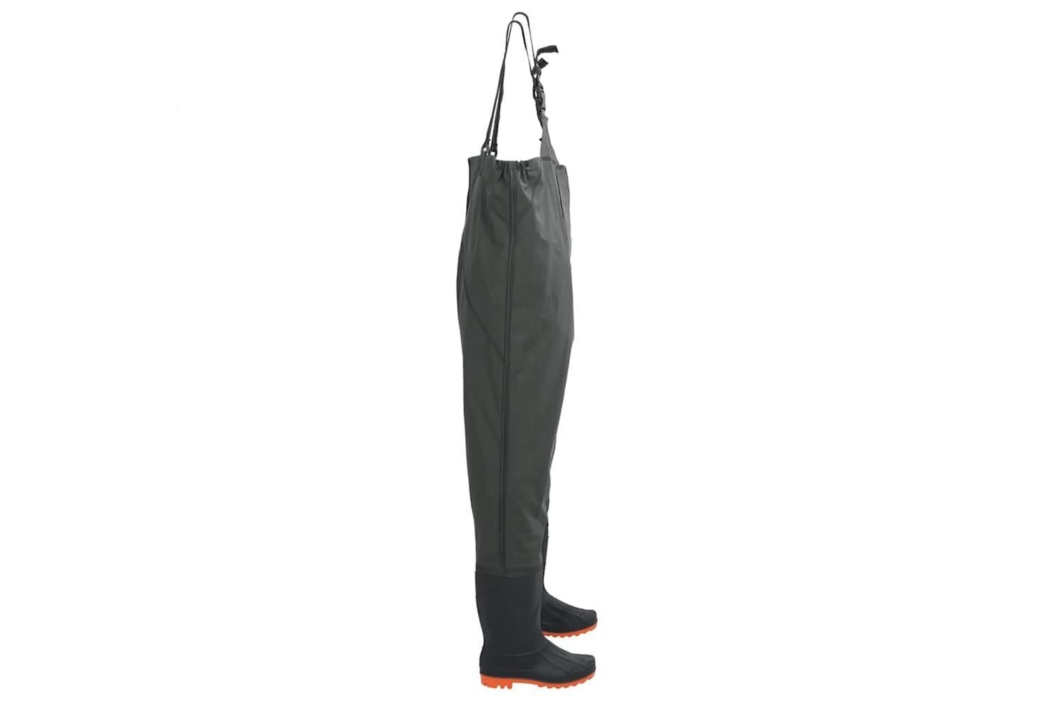 Vidaxl Chest Waders With Boots Dark Green Size 39-3