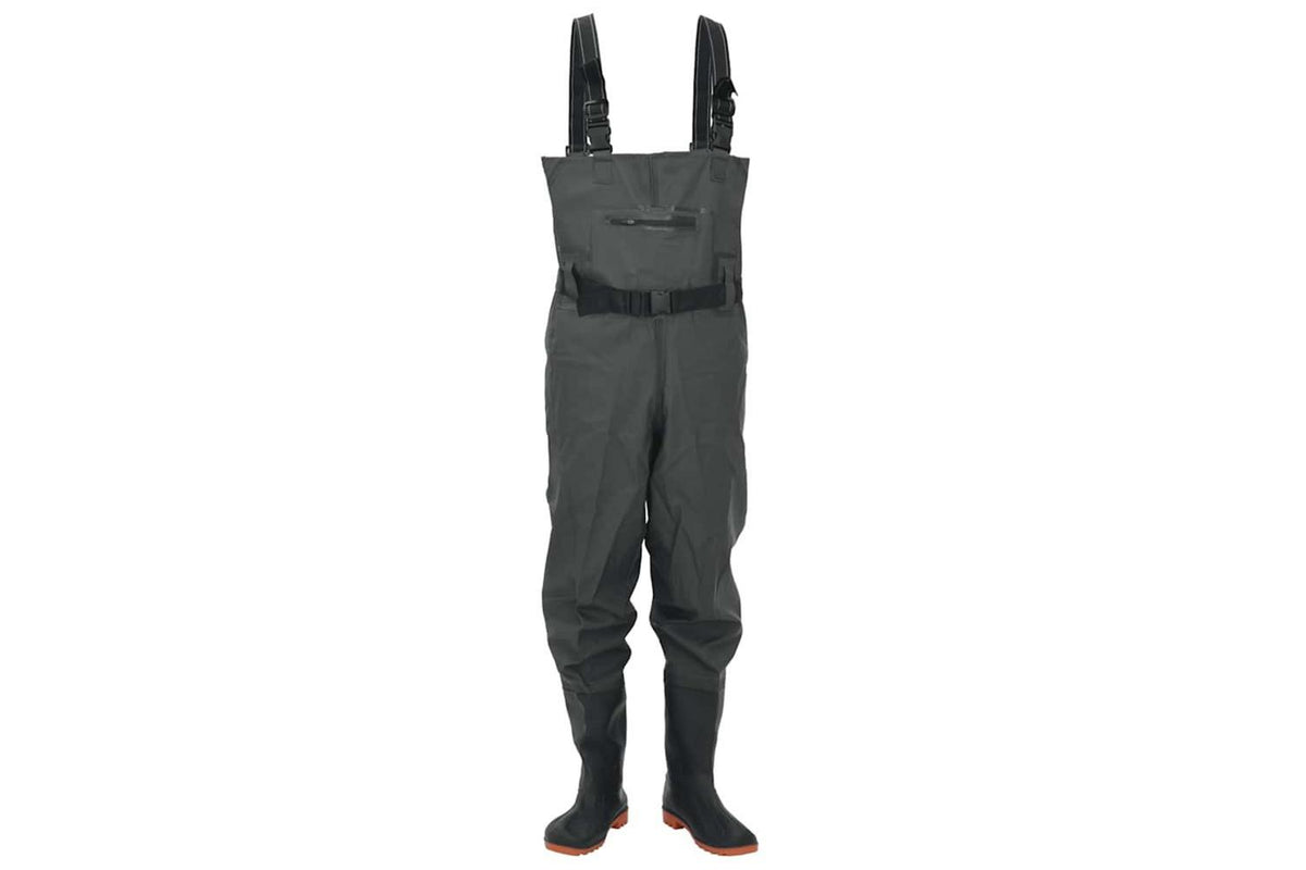 Vidaxl Chest Waders With Boots And Belt Dark Green Size 38-2