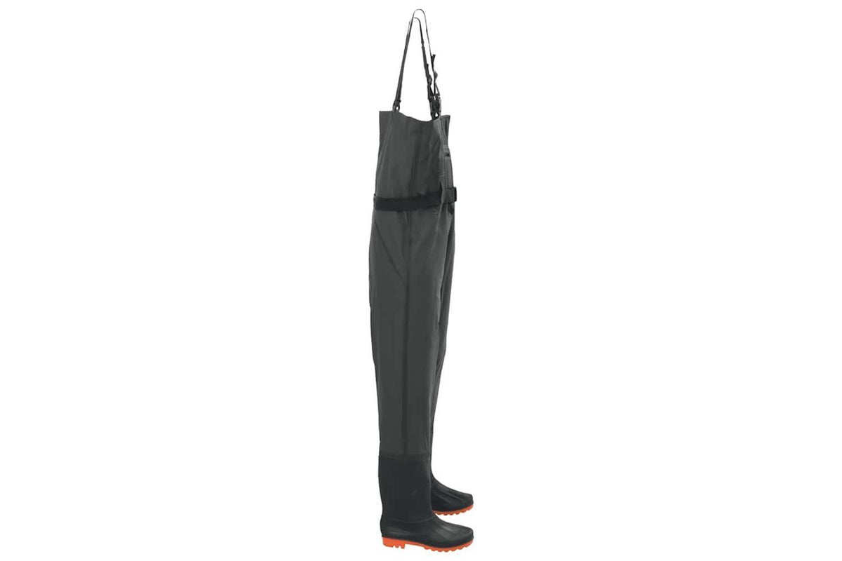 Vidaxl Chest Waders With Boots And Belt Dark Green Size 38-3