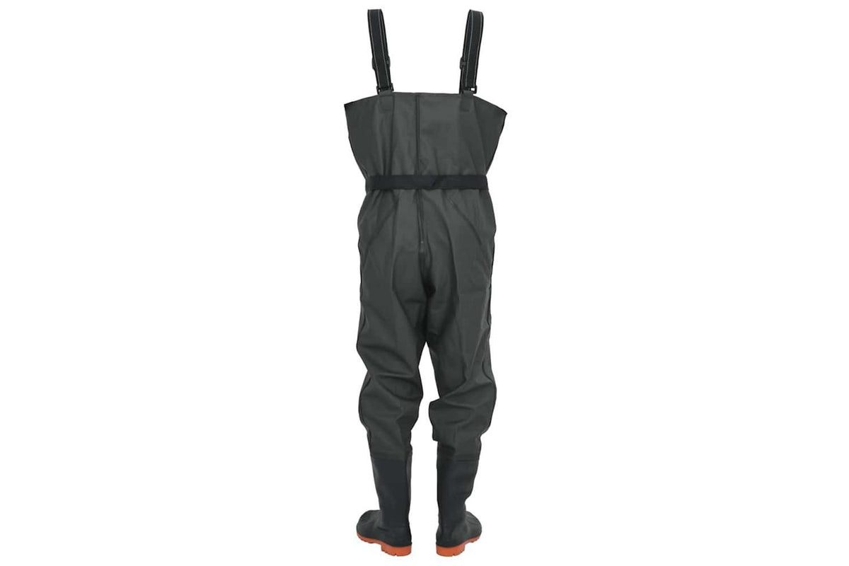 Vidaxl Chest Waders With Boots And Belt Dark Green Size 38-4