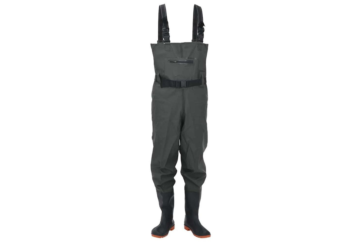 Vidaxl Chest Waders With Boots And Belt Dark Green Size 40-2