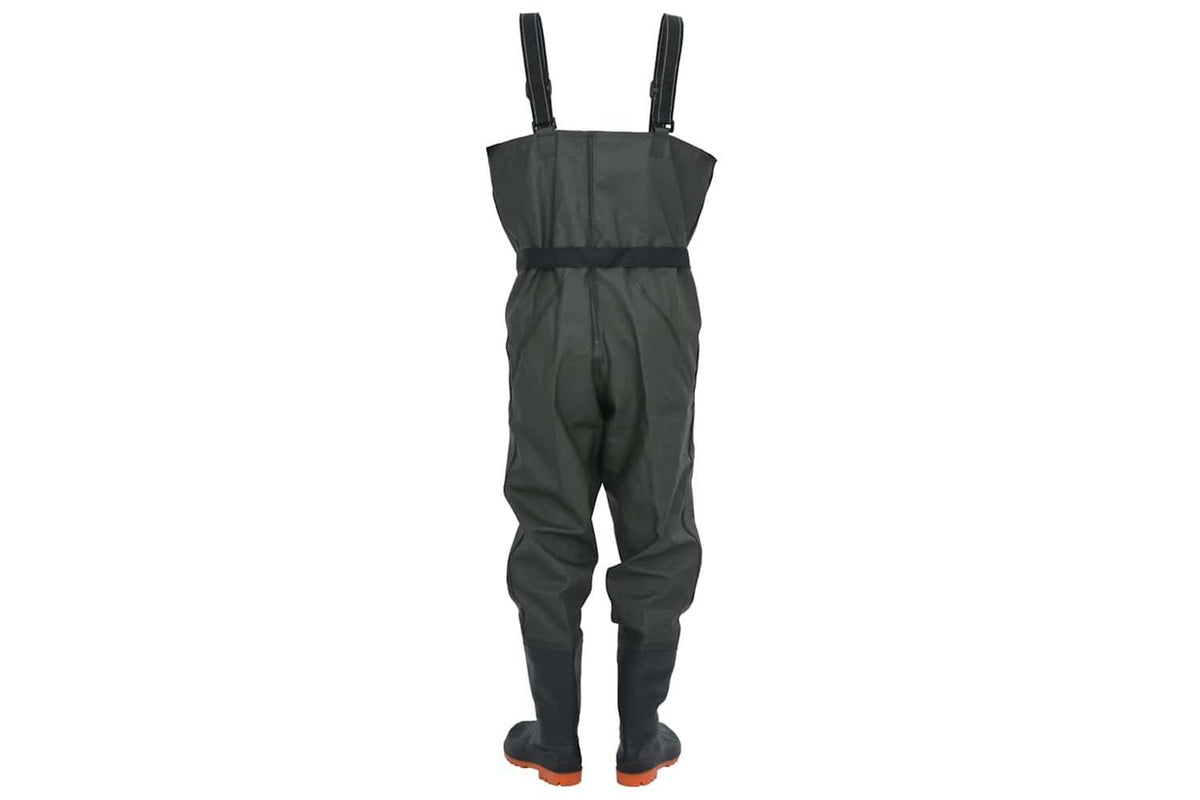 Vidaxl Chest Waders With Boots And Belt Dark Green Size 40-4