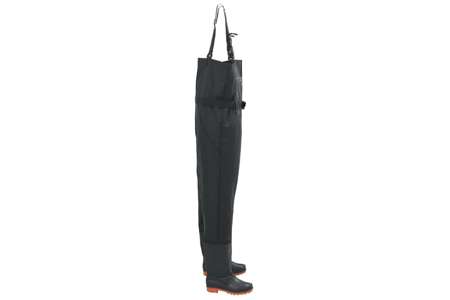 Vidaxl Chest Waders With Boots And Belt Black Size 38-3