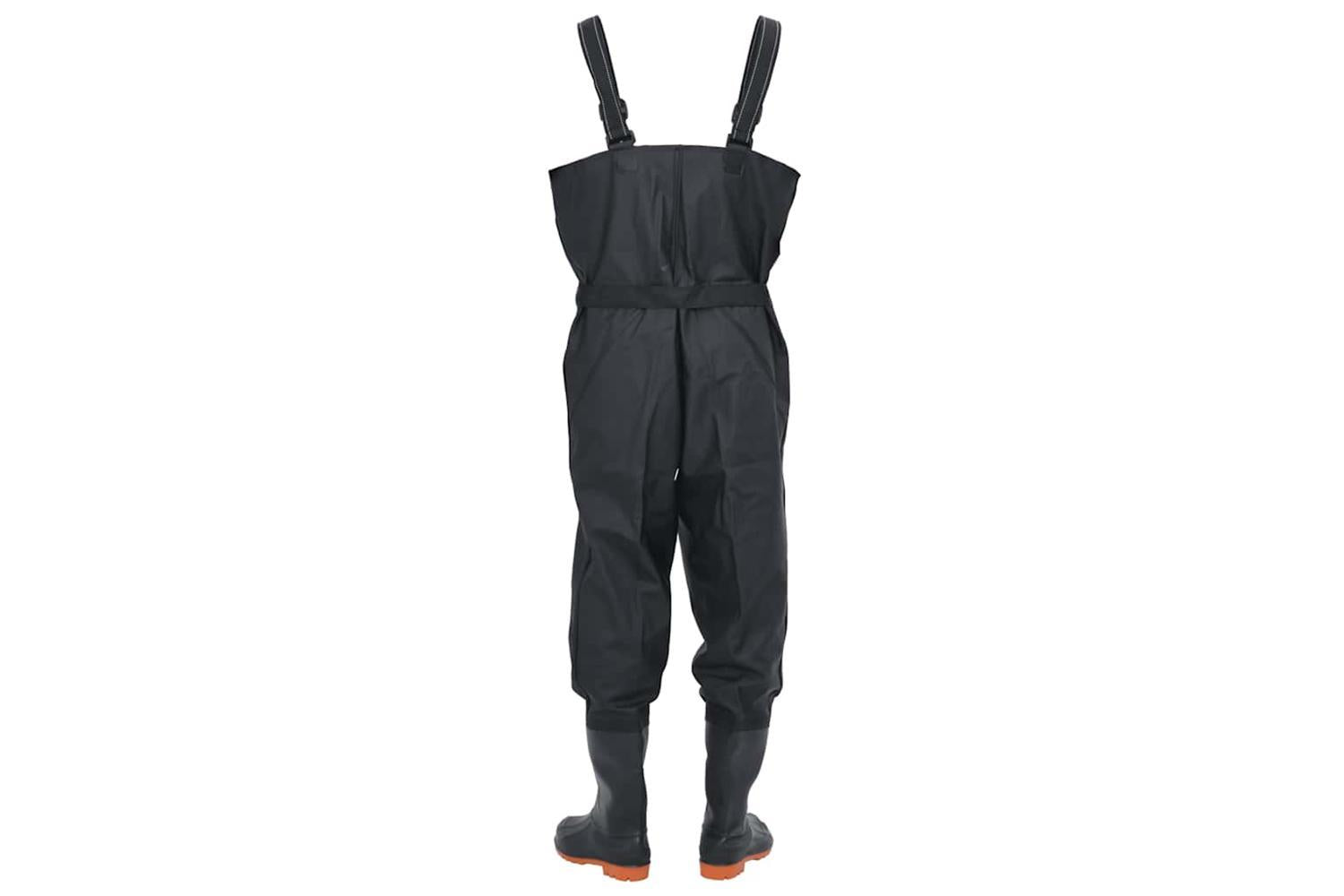 Vidaxl Chest Waders With Boots And Belt Black Size 44-4