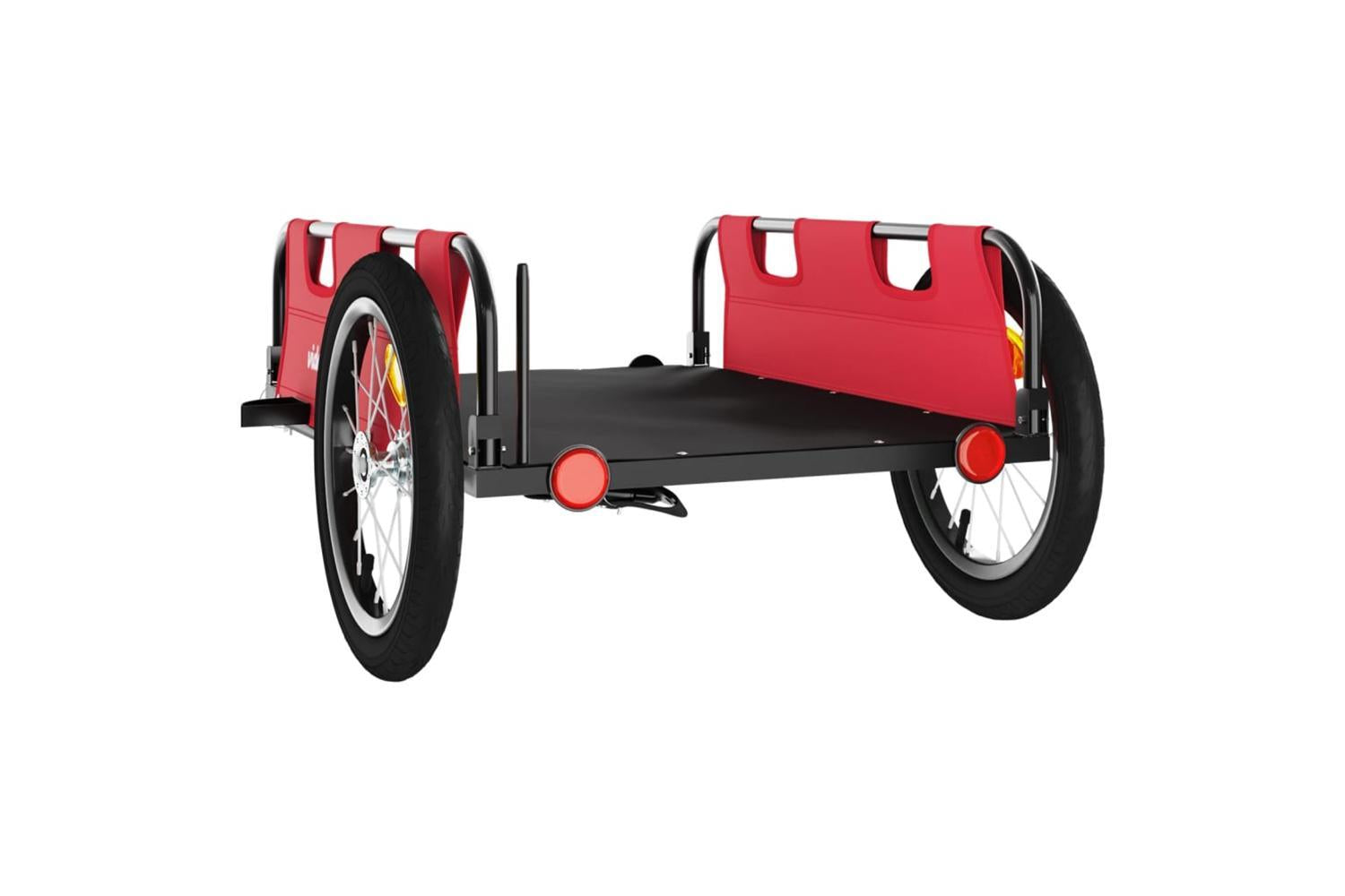 Vidaxl Bike Trailer Red Oxford Fabric And Iron-7