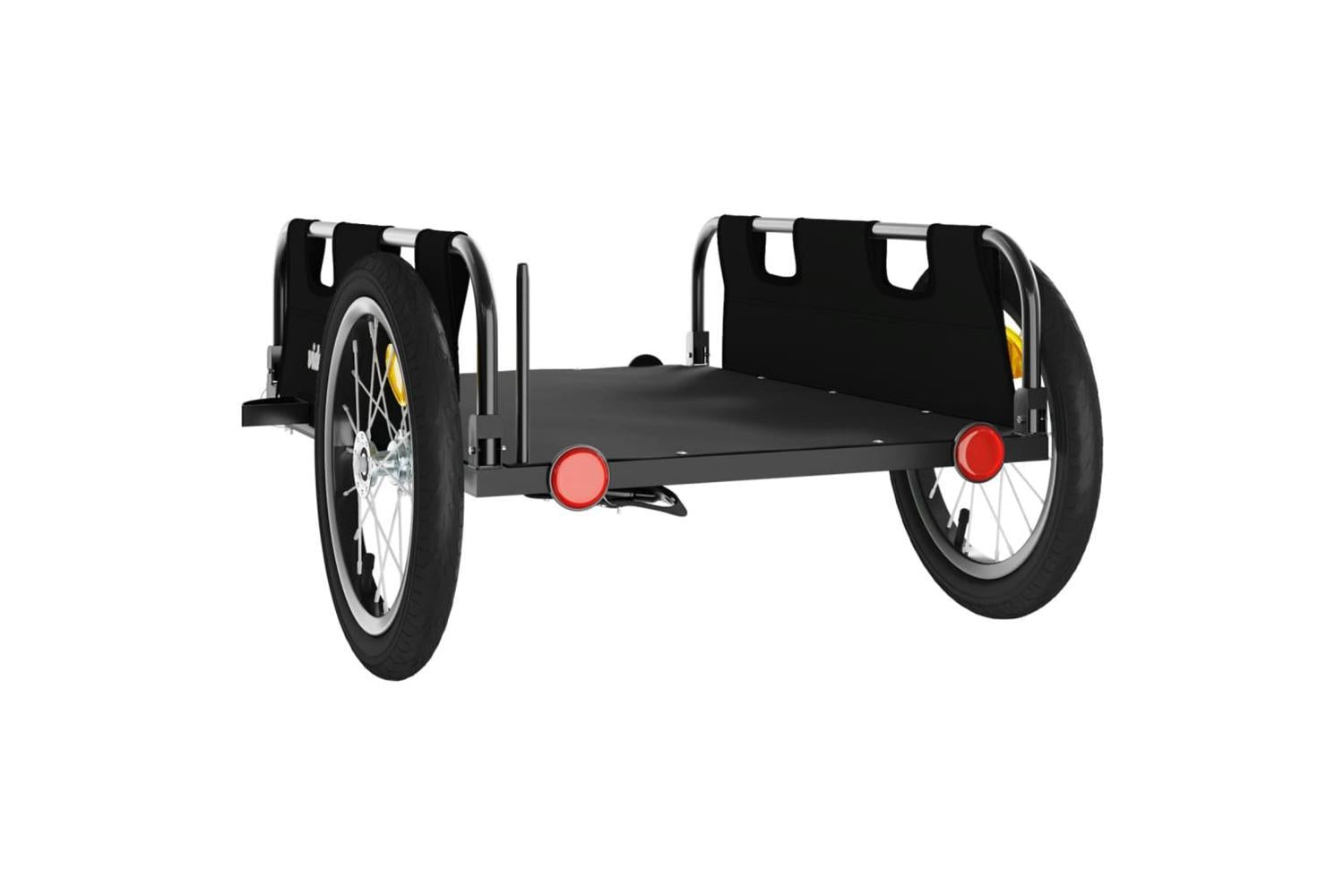 Vidaxl Bike Trailer Black Oxford Fabric And Iron-7