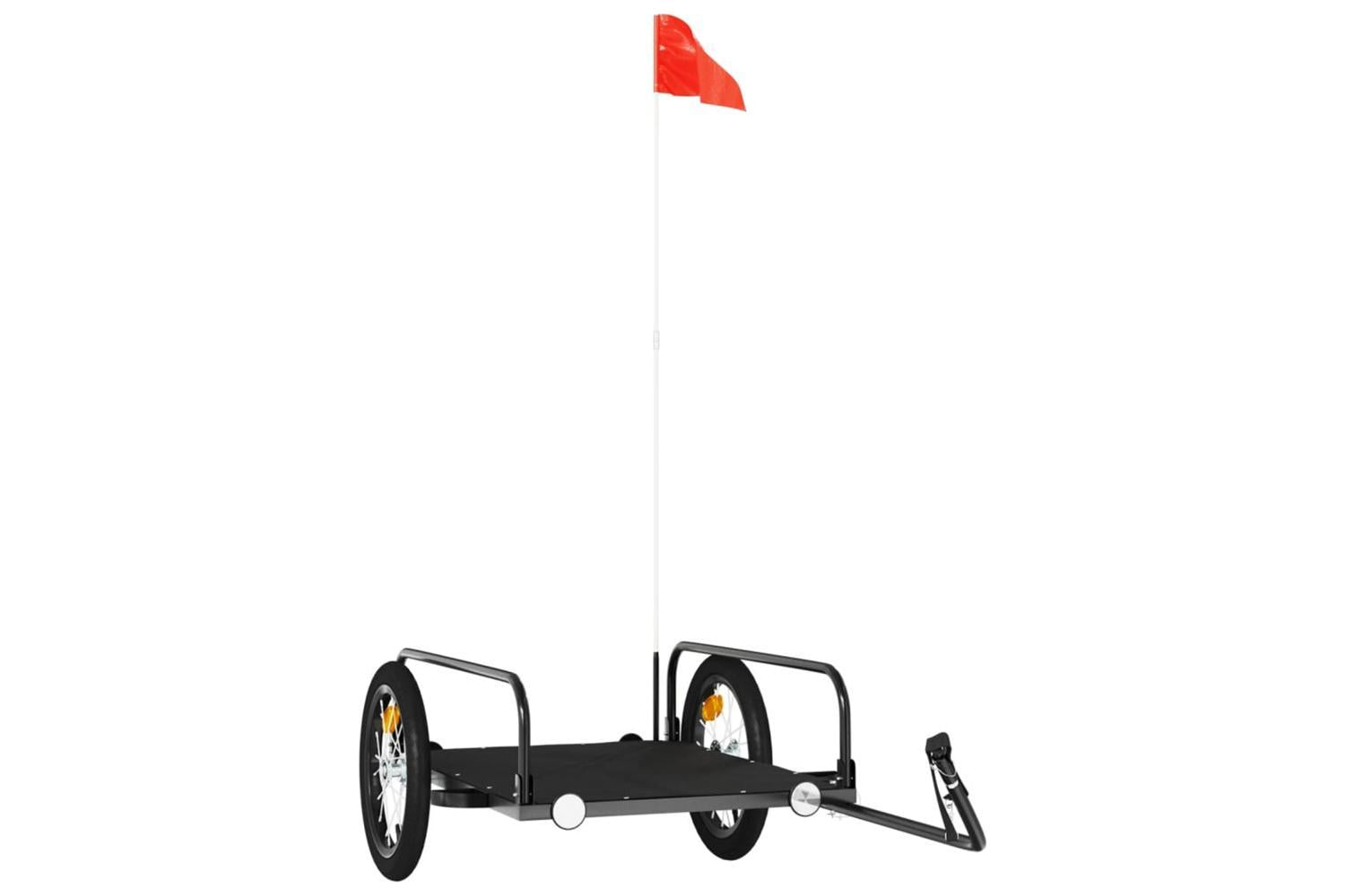 Vidaxl Bike Trailer Black 126x63x34 Cm Iron-2