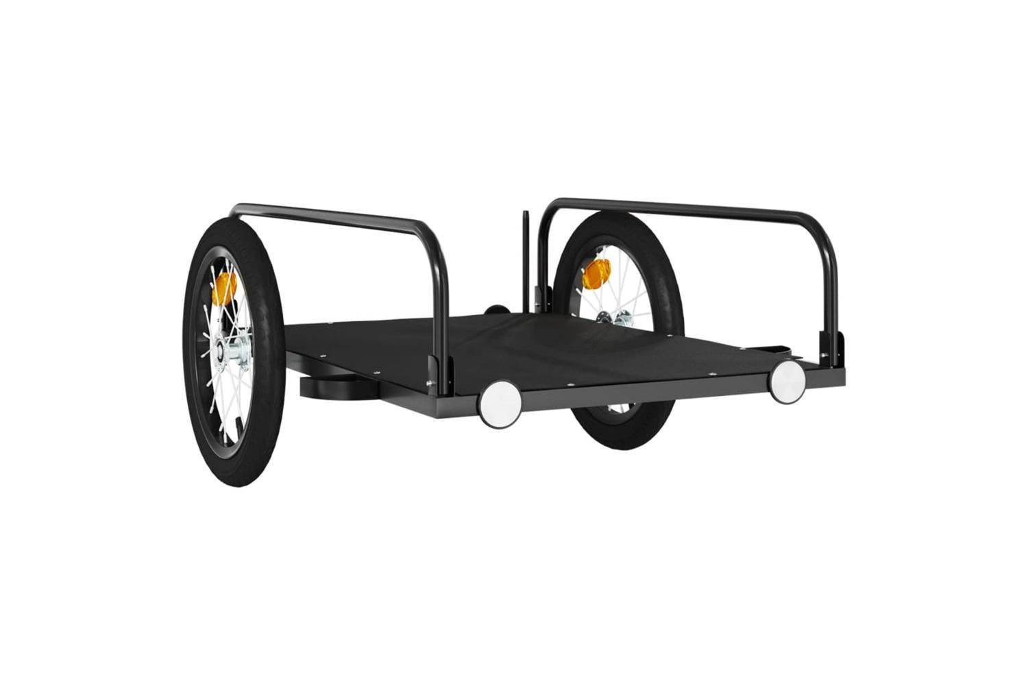 Vidaxl Bike Trailer Black 126x63x34 Cm Iron-4