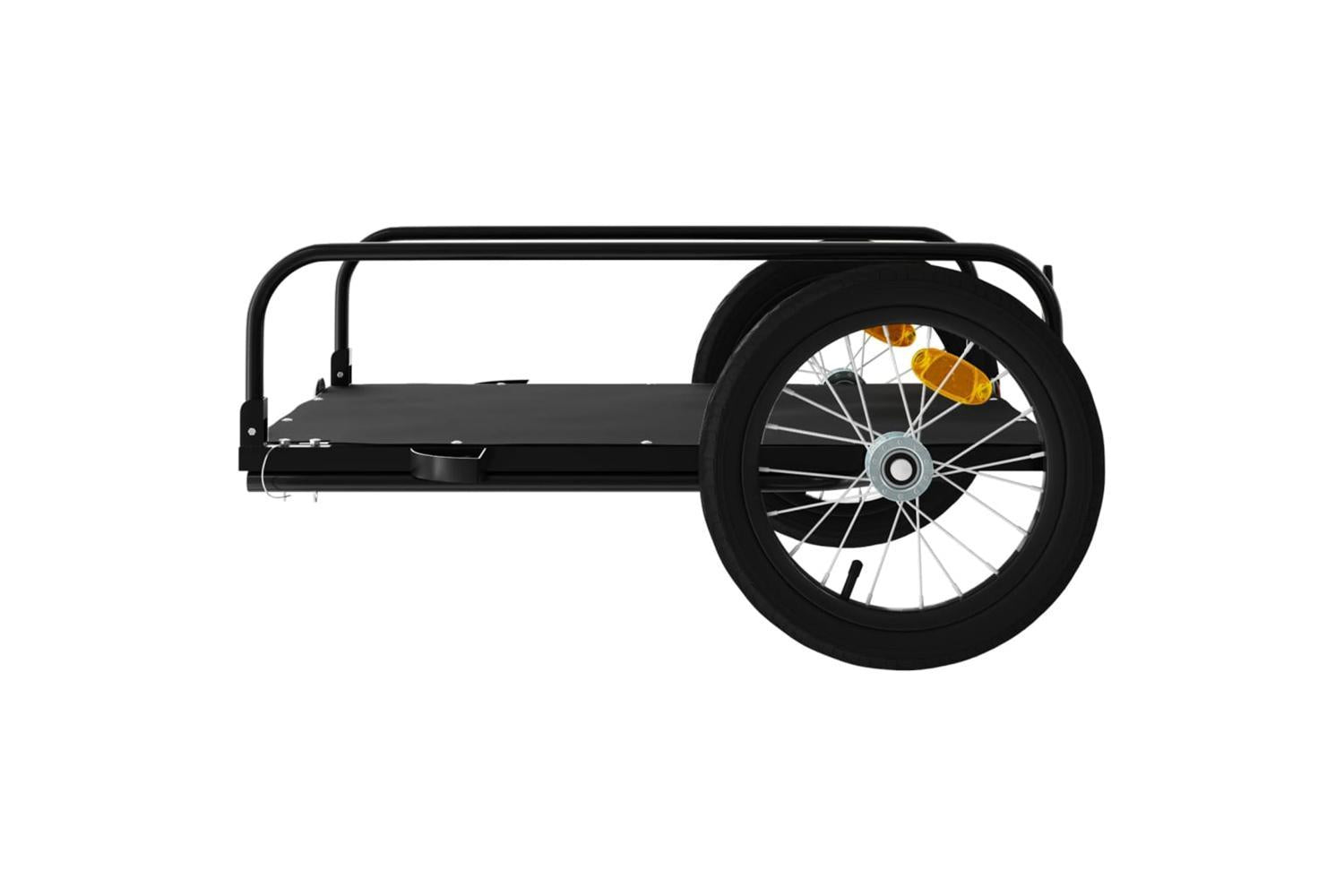 Vidaxl Bike Trailer Black 126x63x34 Cm Iron-6