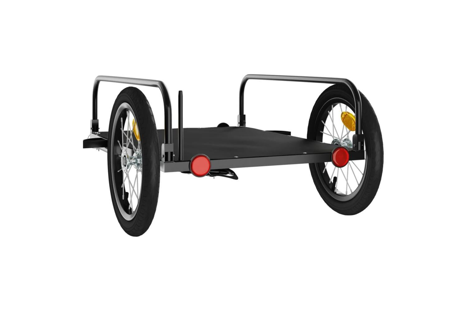 Vidaxl Bike Trailer Black 126x63x34 Cm Iron-7