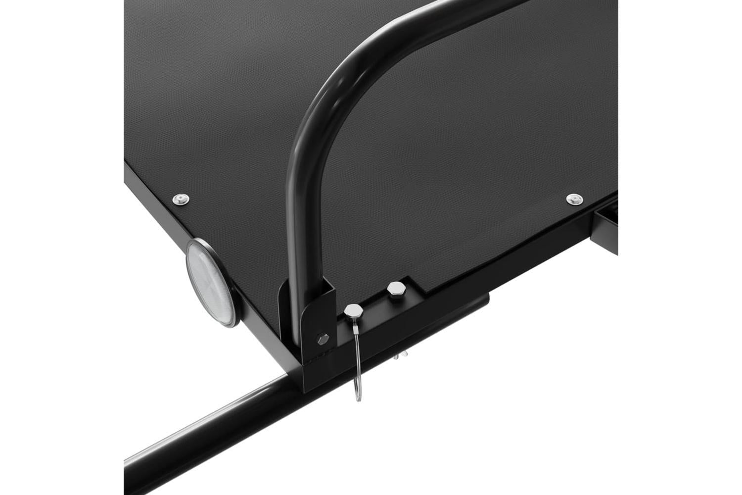 Vidaxl Bike Trailer Black 126x63x34 Cm Iron-8