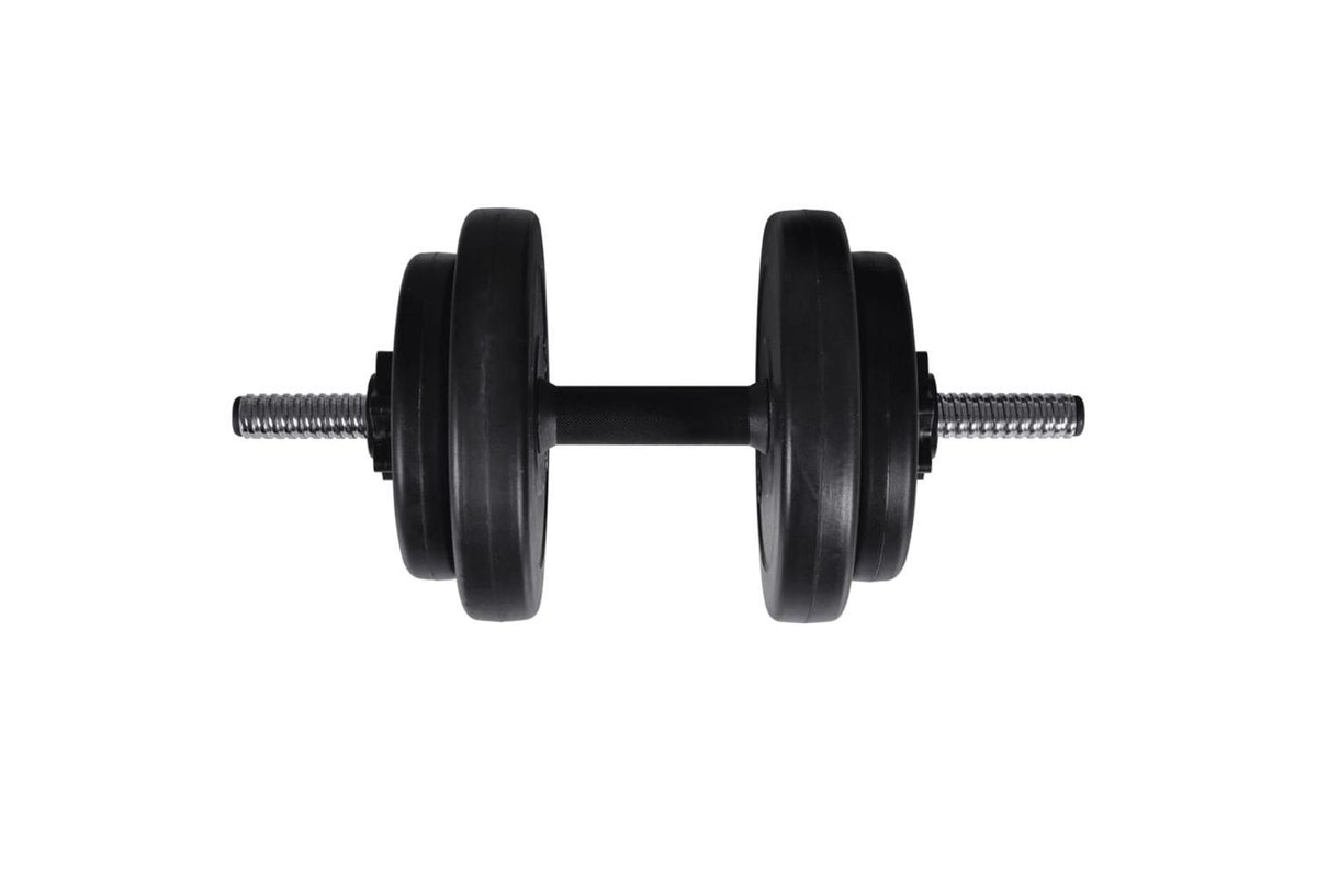 Vidaxl Weight Bench With Weight Rack, Barbell And Dumbbell Set 60.5kg-8