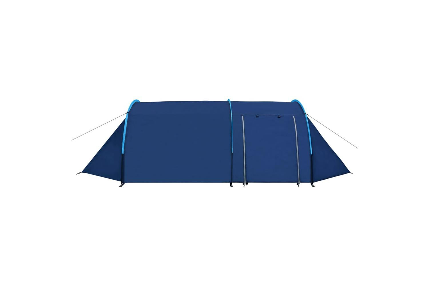 Vidaxl Camping Tent 4 Persons Navy Blue/light Blue-2