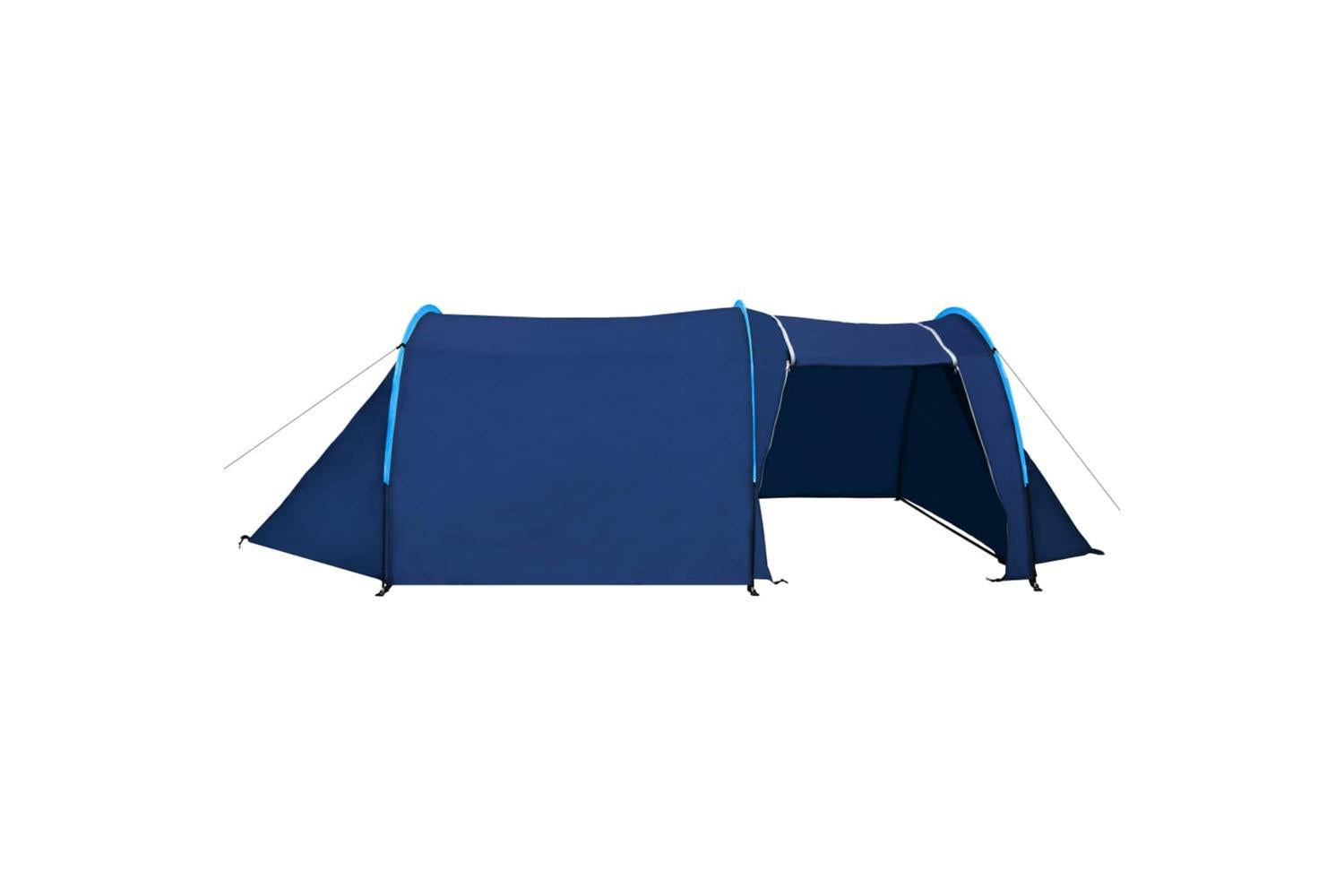 Vidaxl Camping Tent 4 Persons Navy Blue/light Blue-3