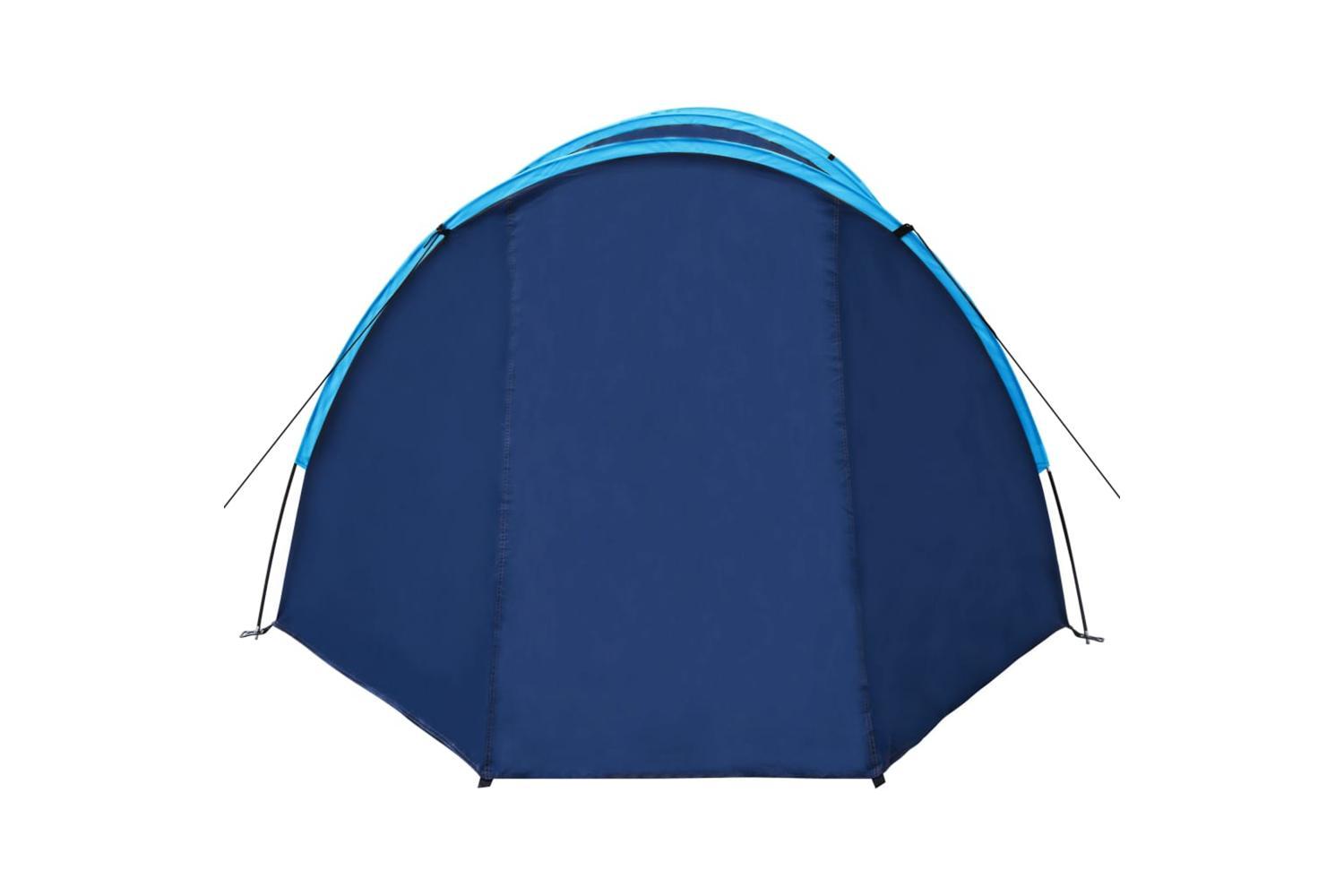 Vidaxl Camping Tent 4 Persons Navy Blue/light Blue-4