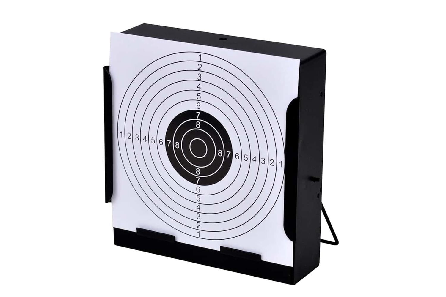Vidaxl 14 Cm Square Target Holder Pellet Trap + 100 Paper Targets-3