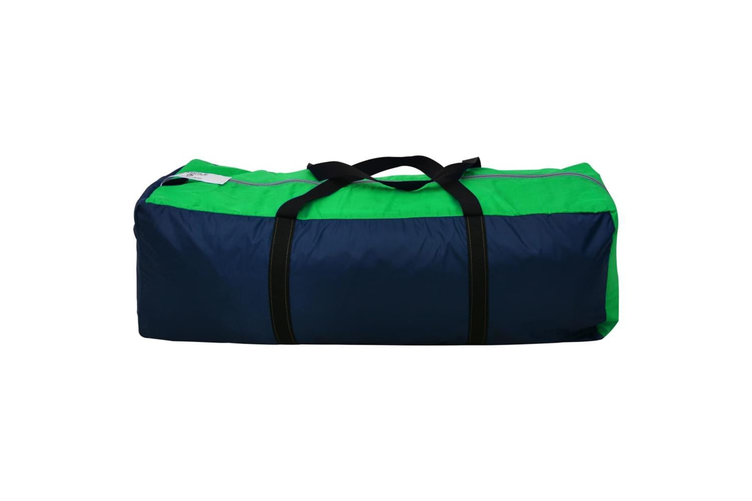 Vidaxl Camping Tent Polyester 9 Persons Blue-green-5