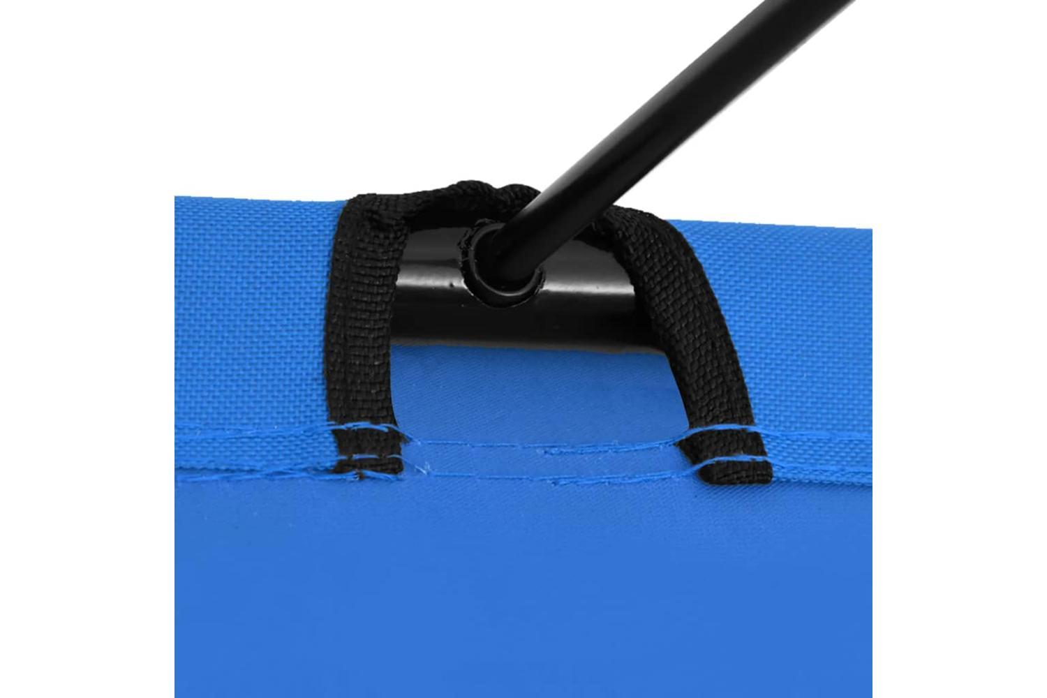Vidaxl Camping Beds 2 Pcs 180x60x19 Cm Oxford Fabric And Steel Blue-5