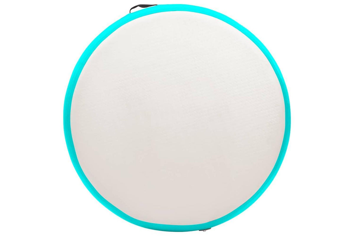 Vidaxl Inflatable Gymnastic Mat With Pump 100x100x10 Cm Pvc Green-4