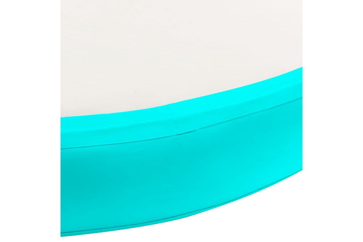 Vidaxl Inflatable Gymnastic Mat With Pump 100x100x10 Cm Pvc Green-5