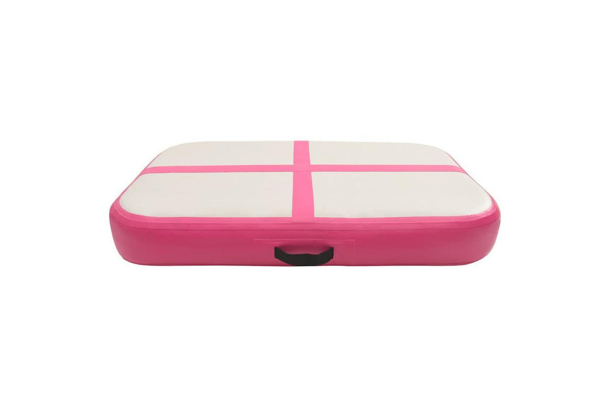 Vidaxl Inflatable Gymnastics Mat With Pump 60x100x10 Cm Pvc Pink-3