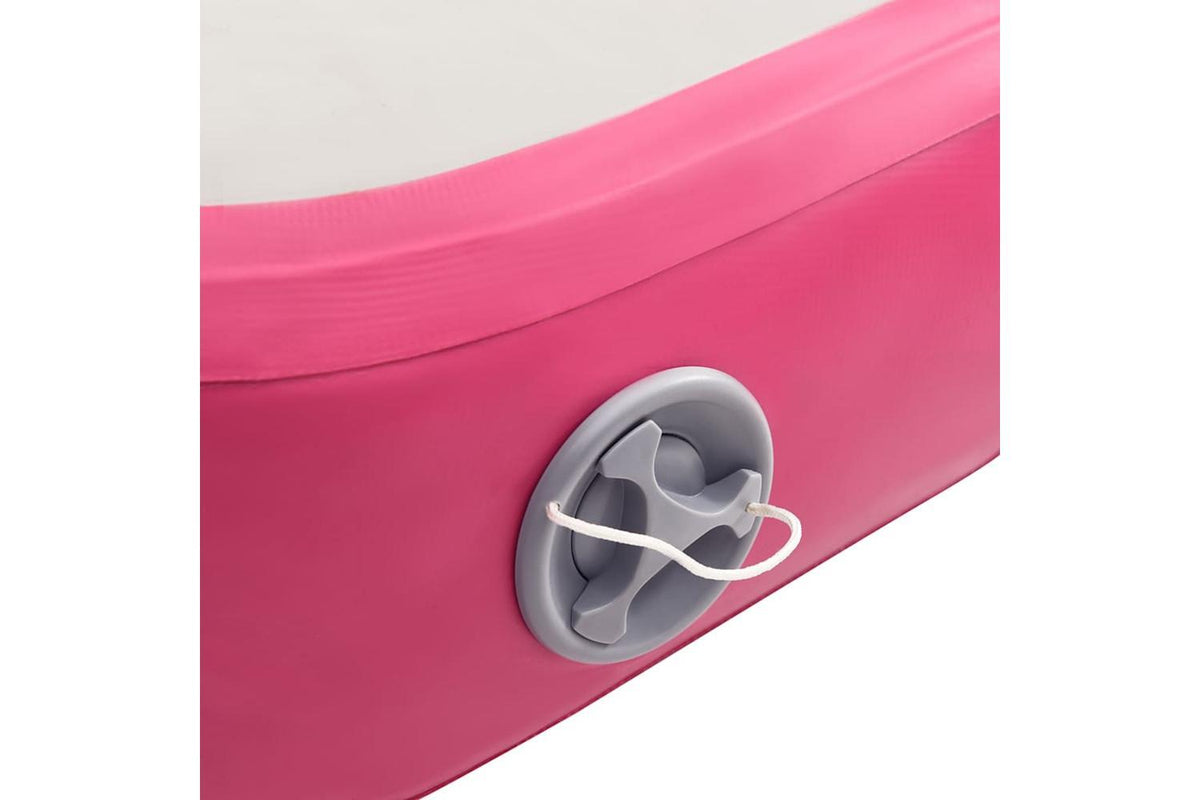 Vidaxl Inflatable Gymnastics Mat With Pump 60x100x10 Cm Pvc Pink-7