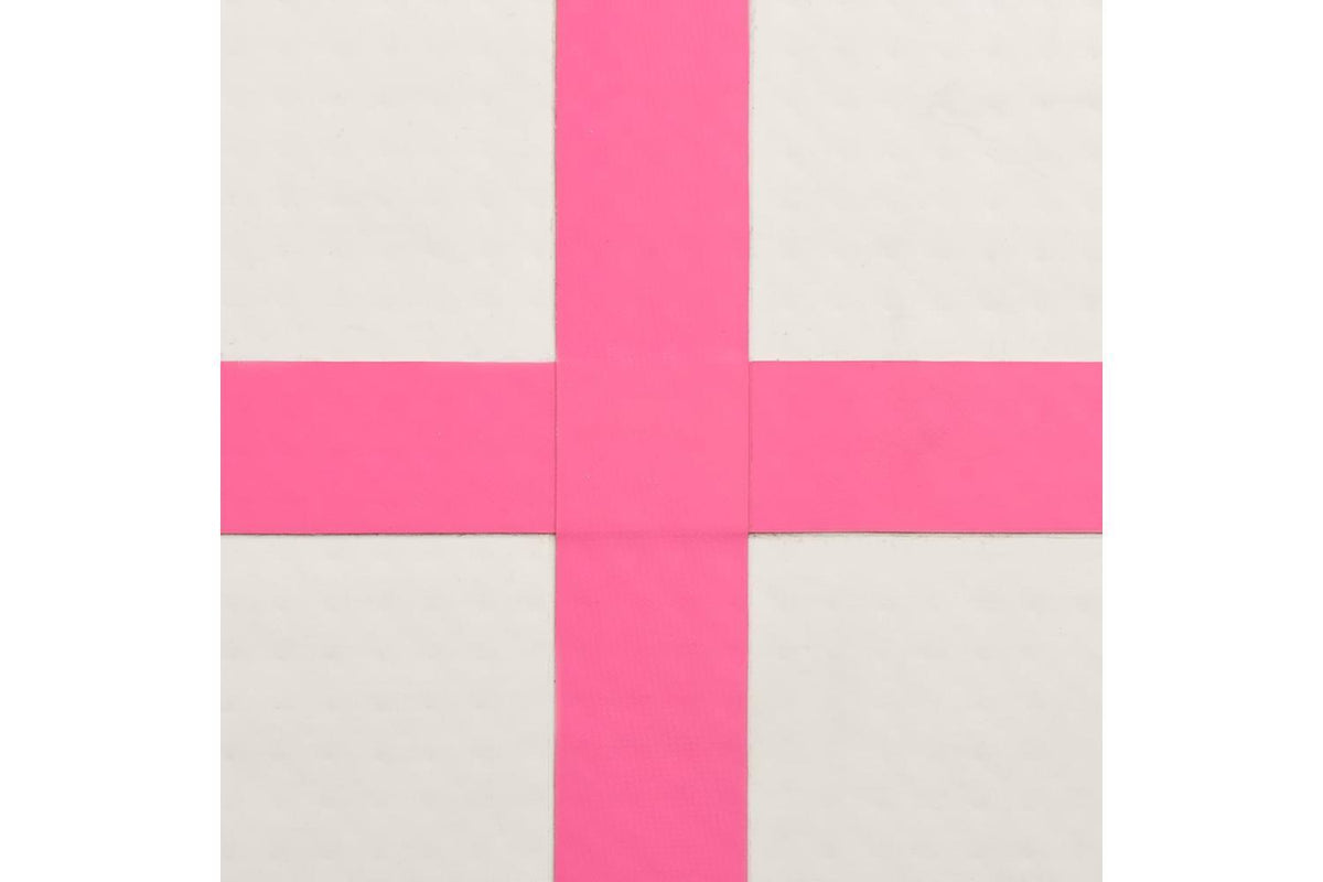 Vidaxl Inflatable Gymnastics Mat With Pump 60x100x10 Cm Pvc Pink-9