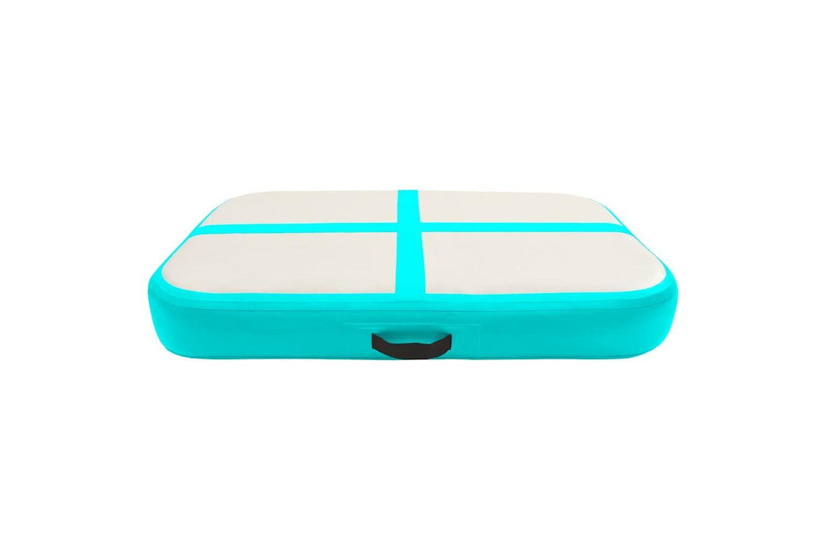 Vidaxl Inflatable Gymnastics Mat With Pump 60x100x15 Cm Pvc Green-3