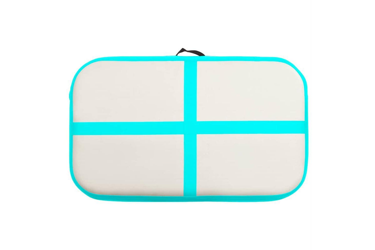 Vidaxl Inflatable Gymnastics Mat With Pump 60x100x15 Cm Pvc Green-4