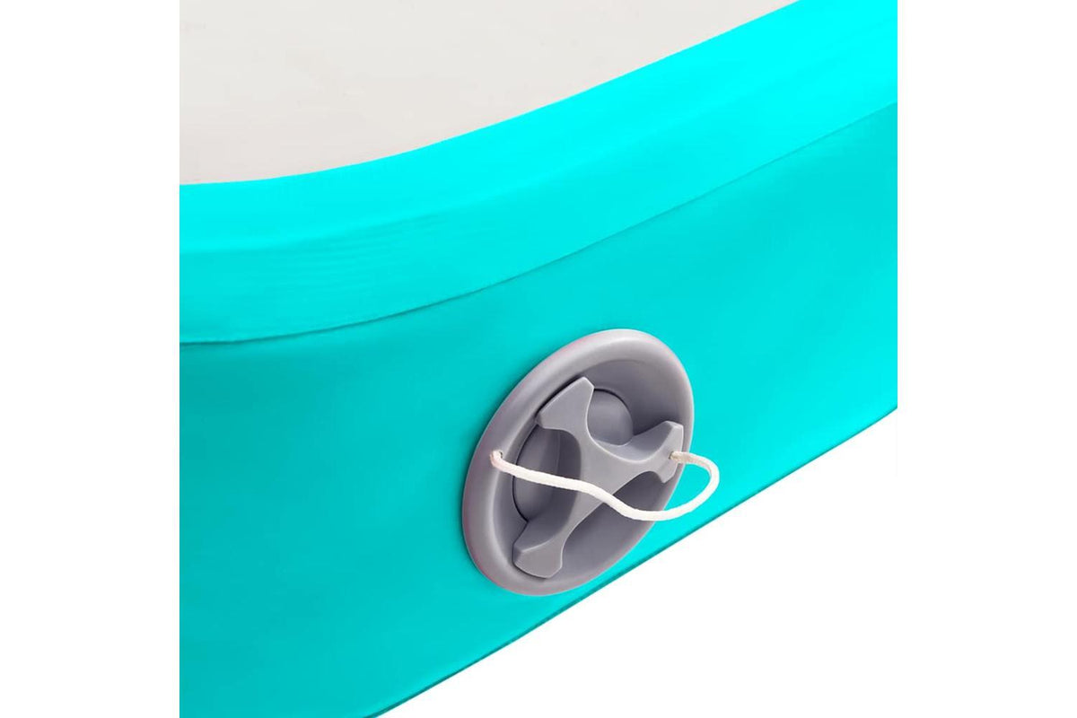 Vidaxl Inflatable Gymnastics Mat With Pump 60x100x15 Cm Pvc Green-6