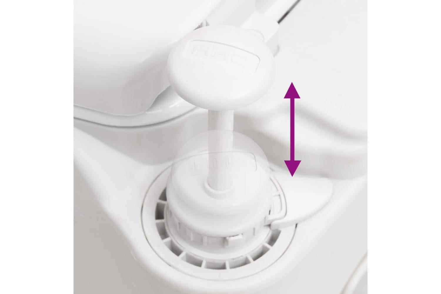 Vidaxl Integrated Camping Toilet White 24+17 L Hdpe&enamel-7