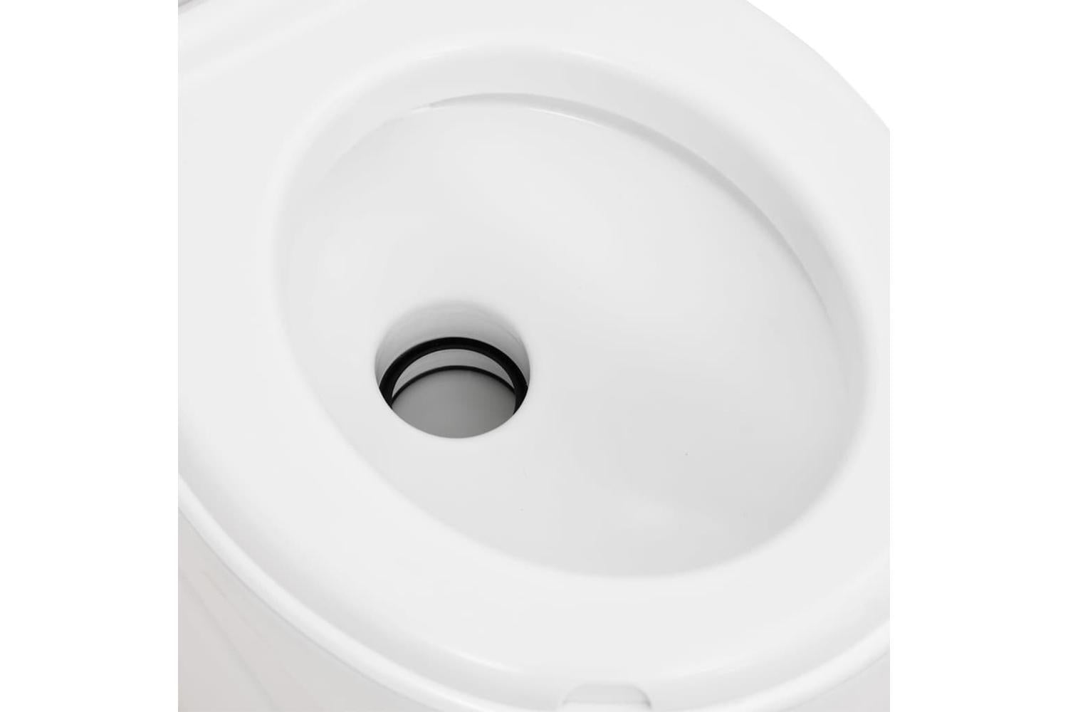 Vidaxl Integrated Camping Toilet White 24+17 L Hdpe&enamel-9