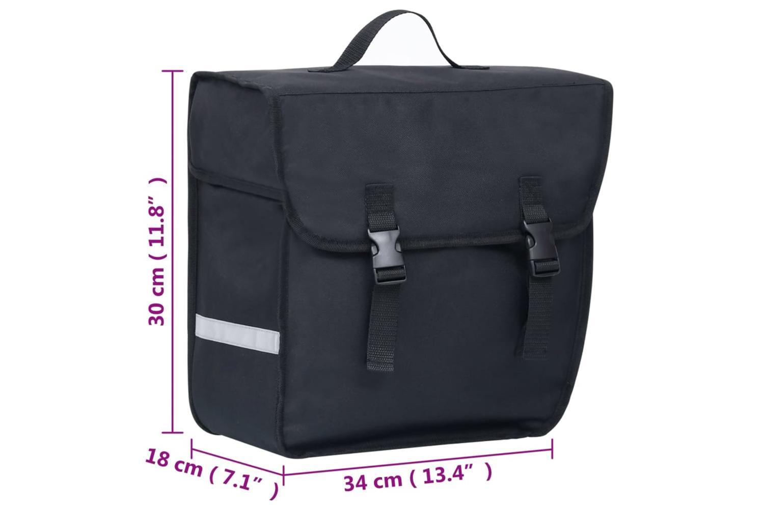 Vidaxl Single Bicycle Bag For Pannier Rack Waterproof 21 L Black-10