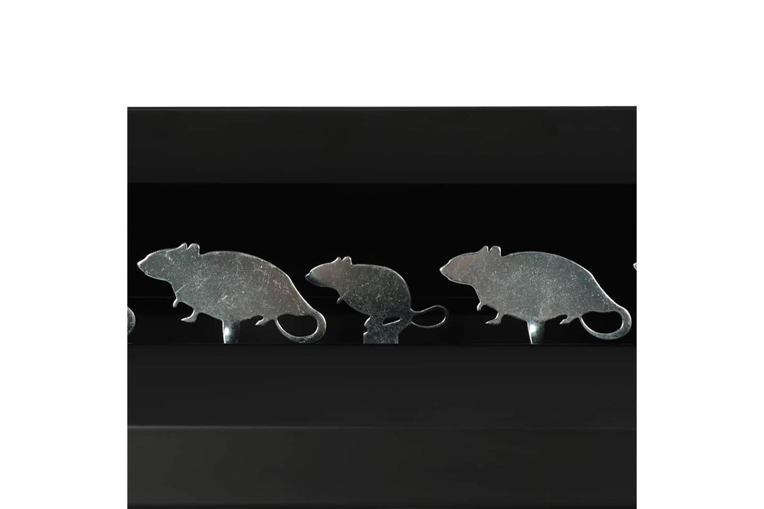 Vidaxl Magnetic Knockdown Pellet Catcher Shooting Target 4 + 1 Targets Mouse Design-5