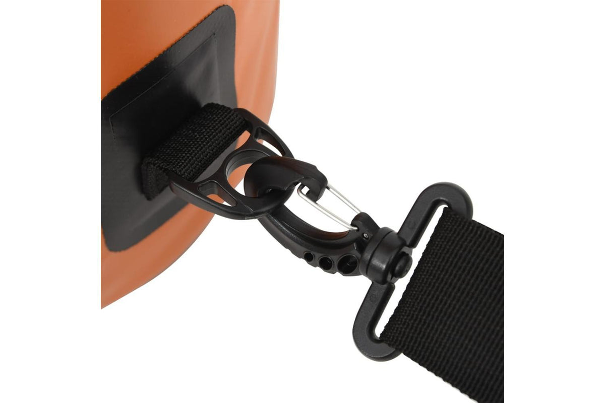 Vidaxl Dry Bag With Zipper Orange 20 L Pvc-5