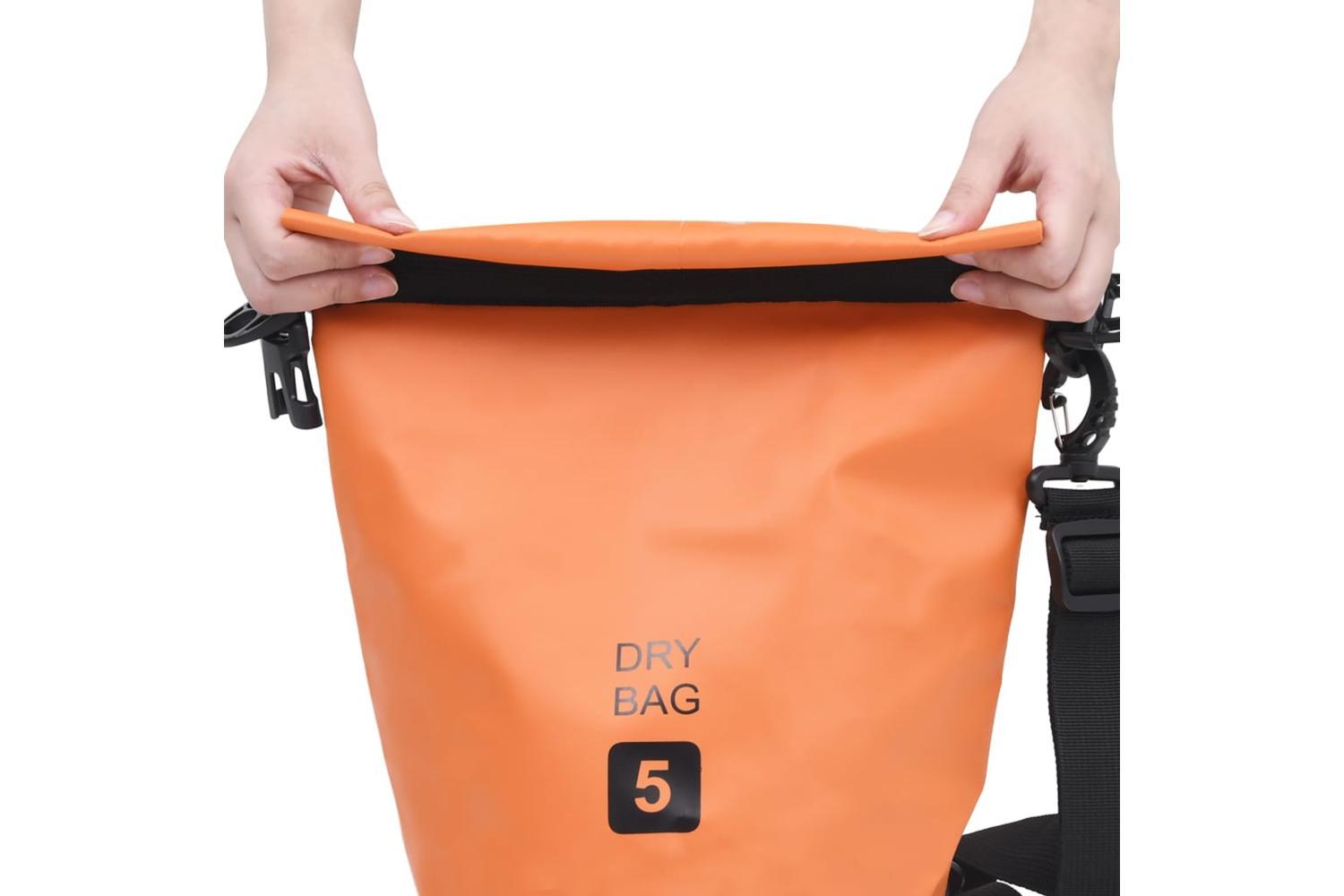 Vidaxl Dry Bag Orange 5 L Pvc-2