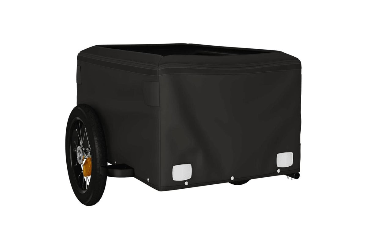Vidaxl Bike Trailer Black And Red 30 Kg Iron-5