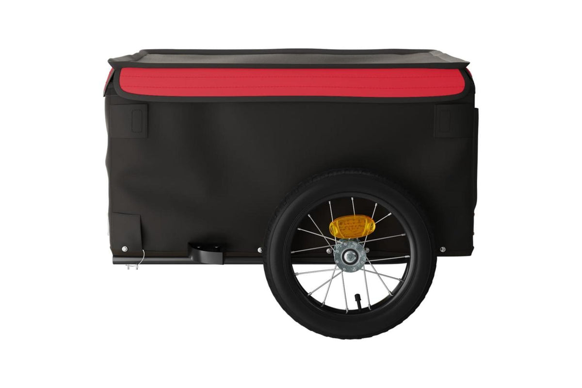 Vidaxl Bike Trailer Black And Red 30 Kg Iron-7