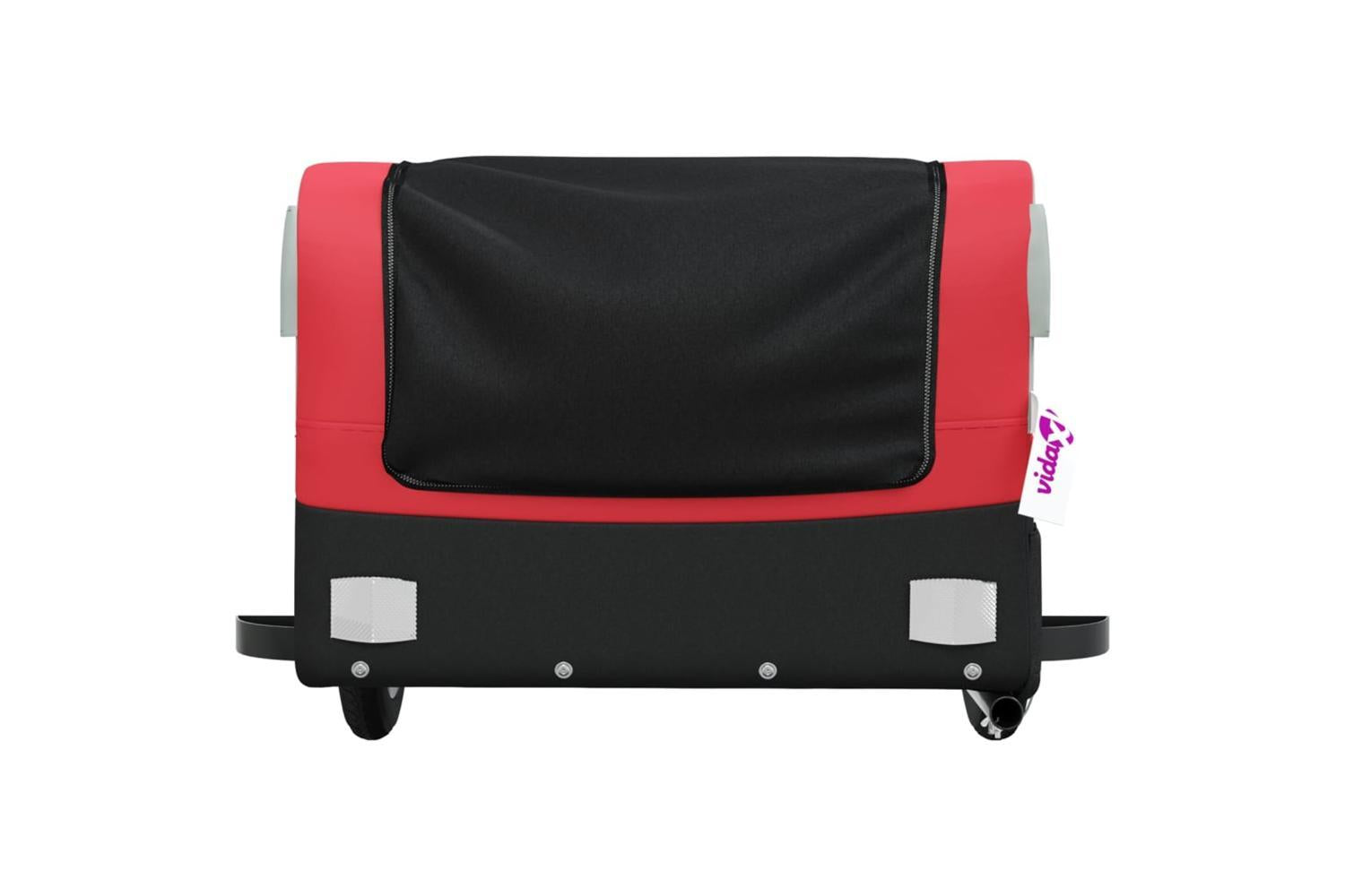 Vidaxl Bike Trailer Black And Red 30 Kg Iron-6