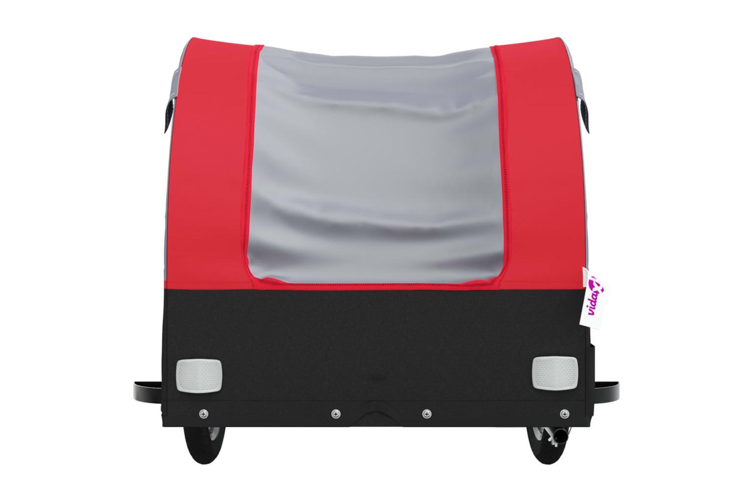 Vidaxl Bike Trailer Black And Red 45 Kg Iron-6