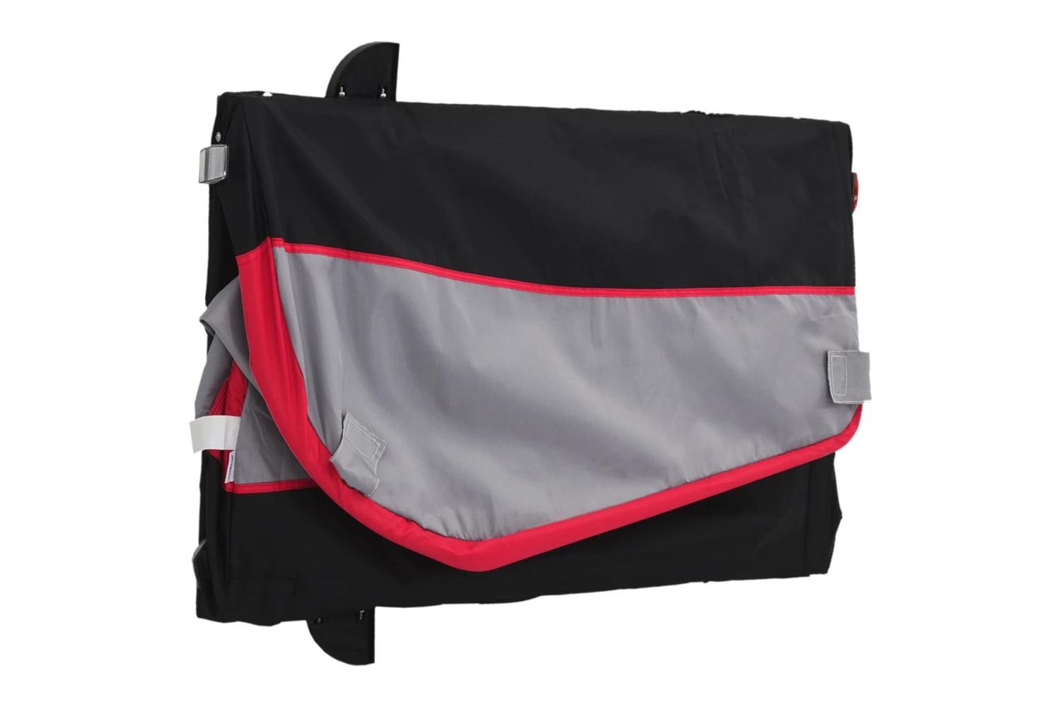 Vidaxl Bike Trailer Black And Red 45 Kg Iron-9
