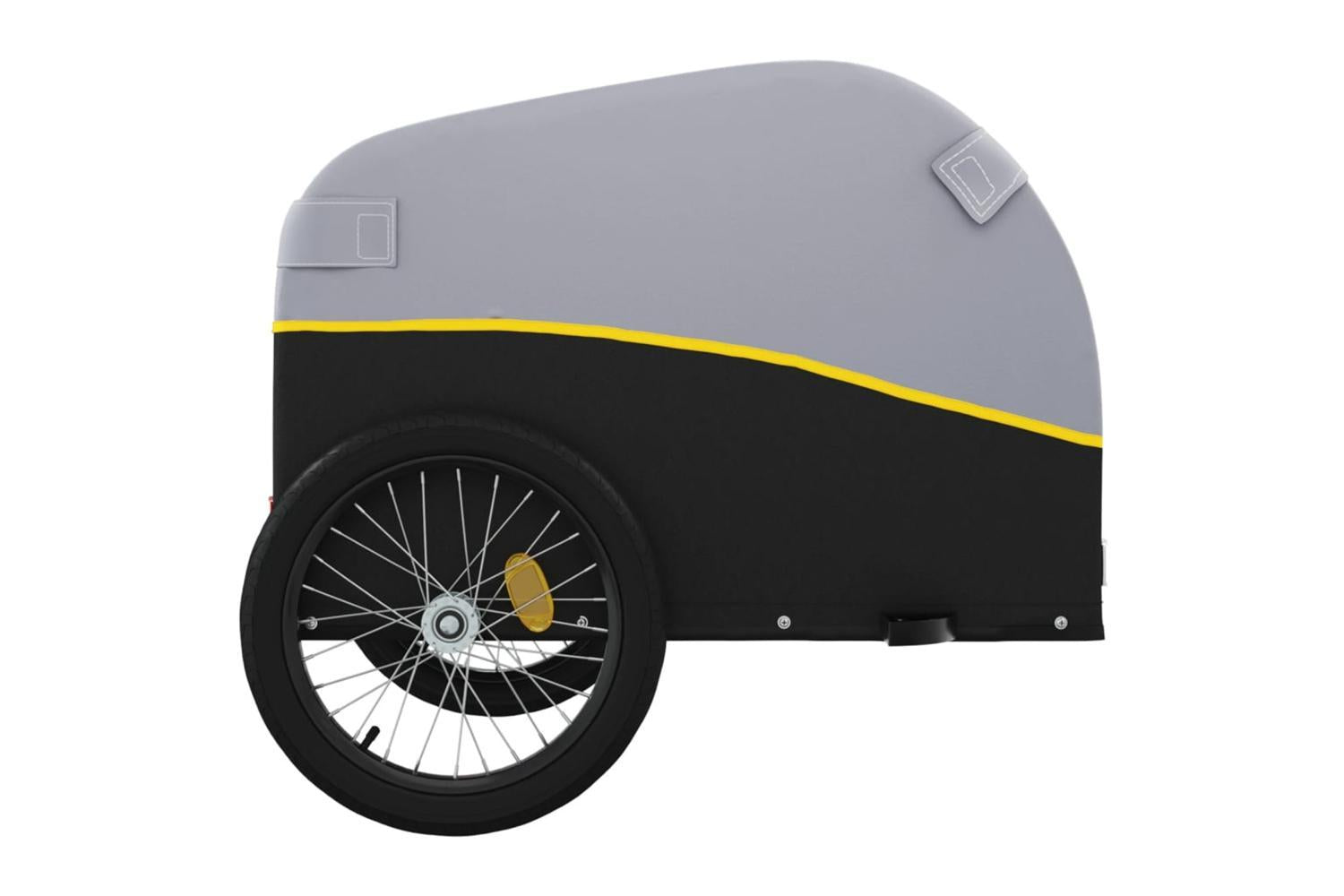 Vidaxl Bike Trailer Black And Yellow 45 Kg Iron-7