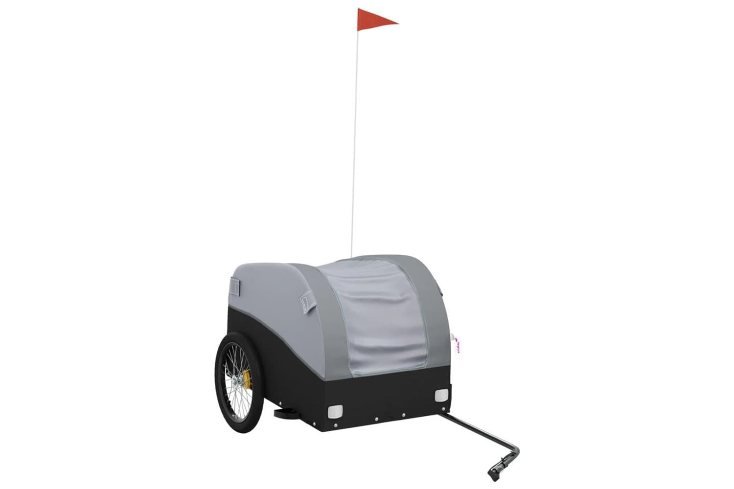 Vidaxl Bike Trailer Black And Grey 45 Kg Iron-2