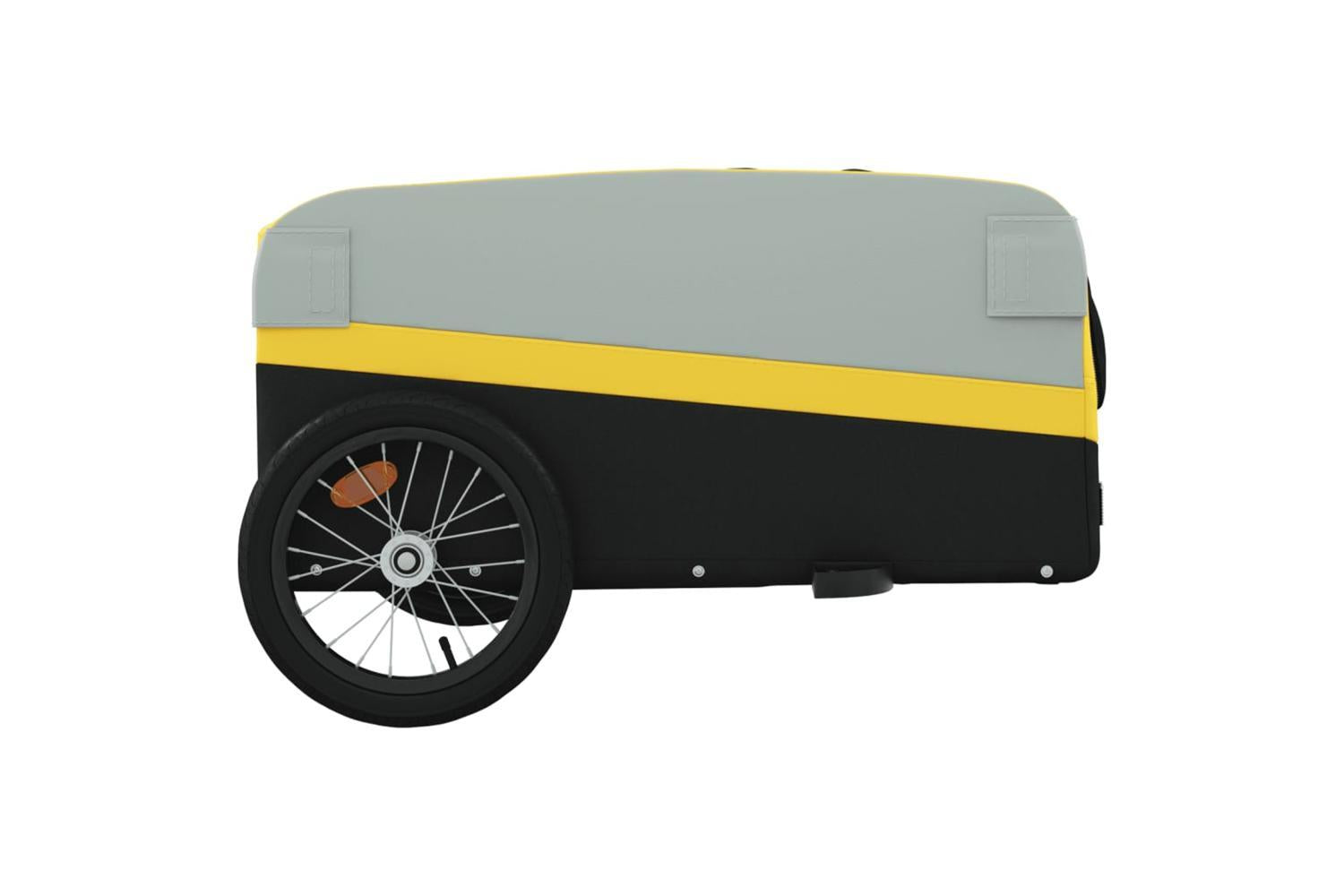 Vidaxl Bike Trailer Black And Yellow 45 Kg Iron-7