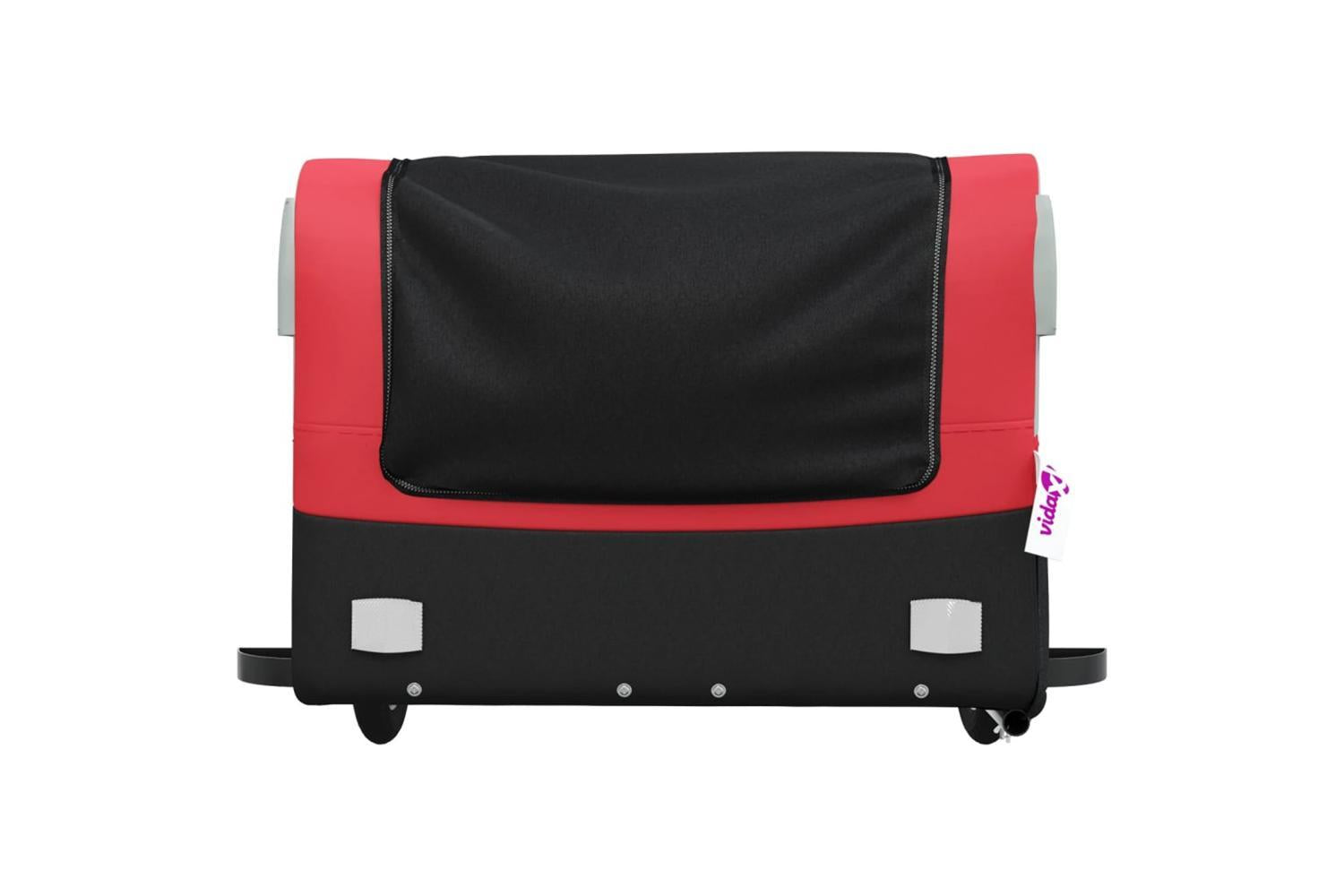 Vidaxl Bike Trailer Black And Red 45 Kg Iron-6